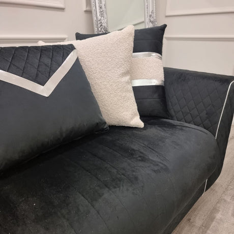    Luxury-2_3-Black-Velvet-Sofa-With-Chrome-Detailing-With-Cushions