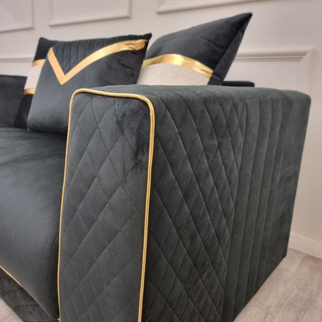 Luxury-2_3-Black-Velvet-Sofa-With-Gold-Detailing-With-Cushions