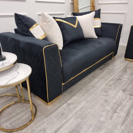 Luxury-2_3-Black-Velvet-Sofa-With-Gold-Detailing-With-Cushions