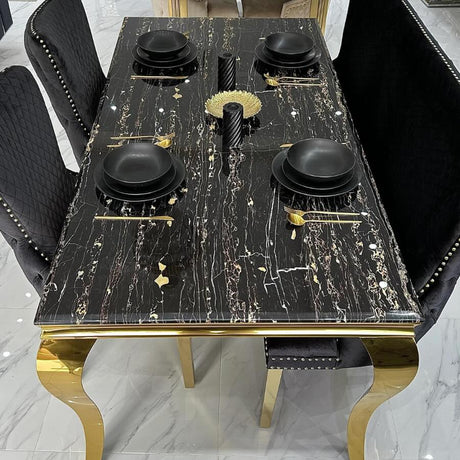 Luxury-4-8-Seater-Black-and-Gold-Marble-Dining-Table-Rectangular-Marble-Top-Gold-Legs