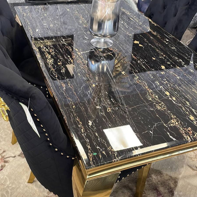 Luxury-4-8-Seater-Black-and-Gold-Marble-Dining-Table-Rectangular-Marble-Top-Gold-Legs