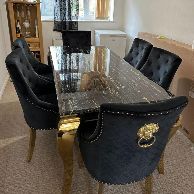 Luxury-4-8-Seater-Black-and-Gold-Marble-Dining-Table-Rectangular-Marble-Top-Gold-Legs