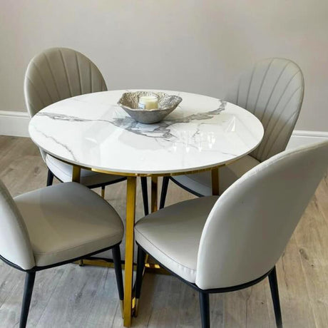 Luxury-4-Seater-White-Round-Marble-Dining-Table-90cm