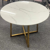 Luxury-4-Seater-White-Round-Marble-Dining-Table-90cm-with-gold-frame