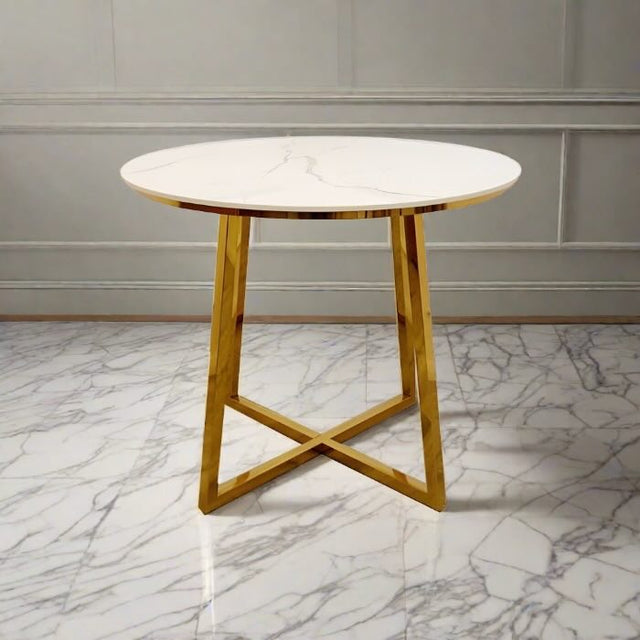 Luxury-4-Seater-White-Round-Marble-Dining-Table-90cm-with-gold-frame