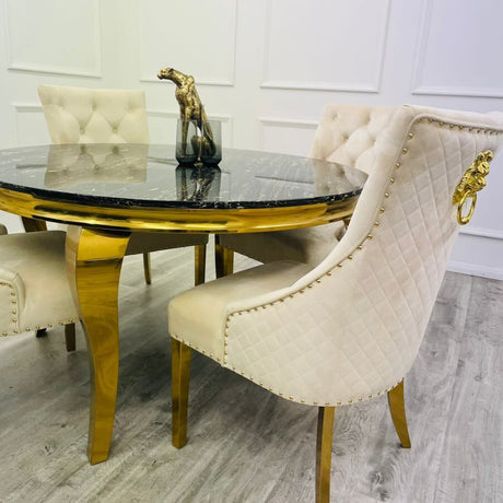 Luxury-6-Seater-Round-Black-and-Gold-Marble-Dining-Table-130cm-Gold-Base