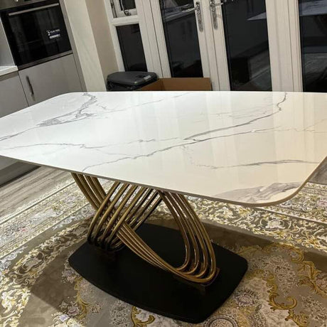 Luxury-8-Seater-White-Rectangular-Sintered-Stone-Dining-Table-Ceramic-Top-180cm-With-Gold-Rings-Base