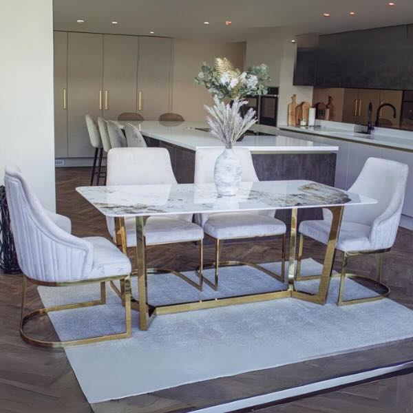 Luxury-8-Seater-white-marble-dining-table-rectangular-ceramic-top-gold-legs-180cm