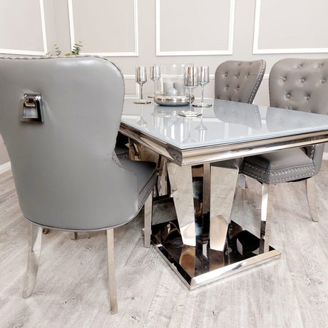 Luxury-8-seater-grey-glass-dining-table-rectangular-glass-top-stainless-steel-base-180cm