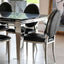 Luxury-Black-Faux-Leather-Crocodile-Style-Dining-Chair-With-Stainless-Steel-Legs-Set-of-2