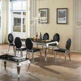 Luxury-Black-Faux-Leather-Crocodile-Style-Dining-Chair-With-Stainless-Steel-Legs-Set-of-2