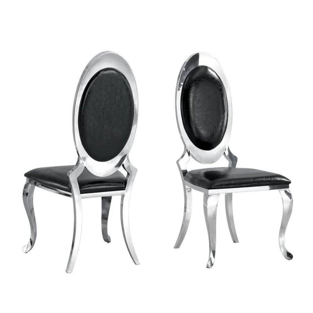 Luxury-Black-Faux-Leather-Dining-Chair-With-Floating-Back-_-Stainless-Steel-Frame-Curved-Legs-Set-of-2