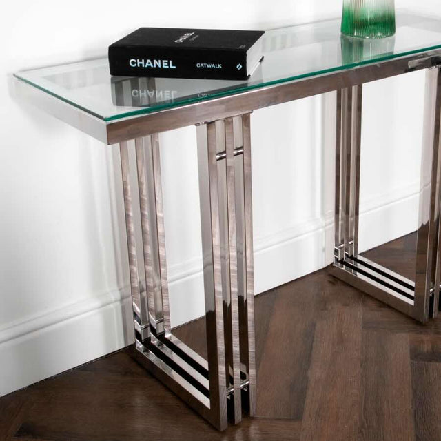 Luxury-Glass-Rectangular-Console-Hallway-Table-With-Metao-Striated-Base-120cm