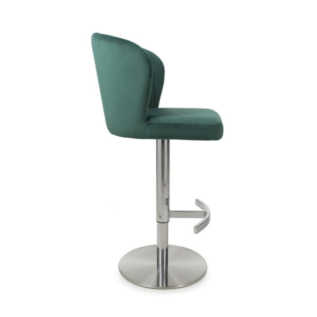 Luxury-Green-Velvet-Adjustable-Bar-Stool-With-Vertical-Stitching-_-Brushed-Stainless-Steel-Base