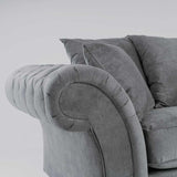 Luxury-Grey-Fabric-2-Seater-Standard-Sofa-With-Deep-Buttoned-Armrests-Wood-Legs-210cm