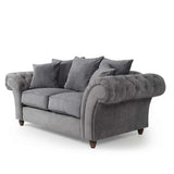 Luxury-Grey-Fabric-2-Seater-Standard-Sofa-With-Deep-Buttoned-Armrests-Wood-Legs-210cm