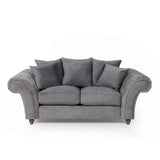 Luxury-Grey-Fabric-2-Seater-Standard-Sofa-With-Deep-Buttoned-Armrests-Wood-Legs-210cm