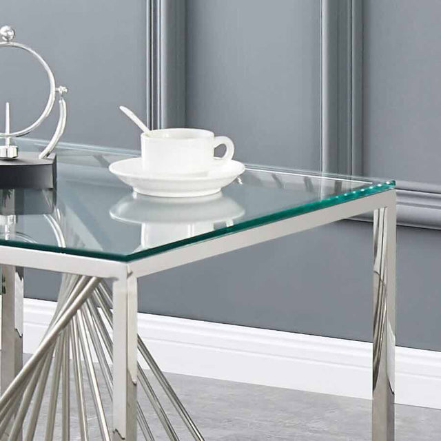 Luxury-Modern-Square-Glass-Side-Table-With-Unique-Spiral-Metal-Base-50cm