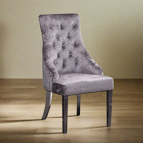 Luxury-Mottled-Grey-Velvet-Dining-Chair-With-Buttoned-Back-_-Chrome-Studding-Metal-Legs-Set-of-2