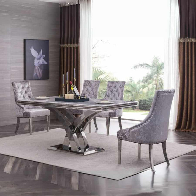 Luxury-Mottled-Grey-Velvet-Dining-Chair-With-Buttoned-Back-_-Chrome-Studding-Metal-Legs-Set-of-2