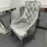 Luxury-Mottled-Grey-Velvet-Dining-Chair-With-Buttoned-Back-_-Chrome-Studding-Metal-Legs-Set-of-2