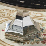 Luxury-Oval-Black-Marble-Coffee-Table-With-Angular-Pedestal-Stainless-Steel-Base-100cm