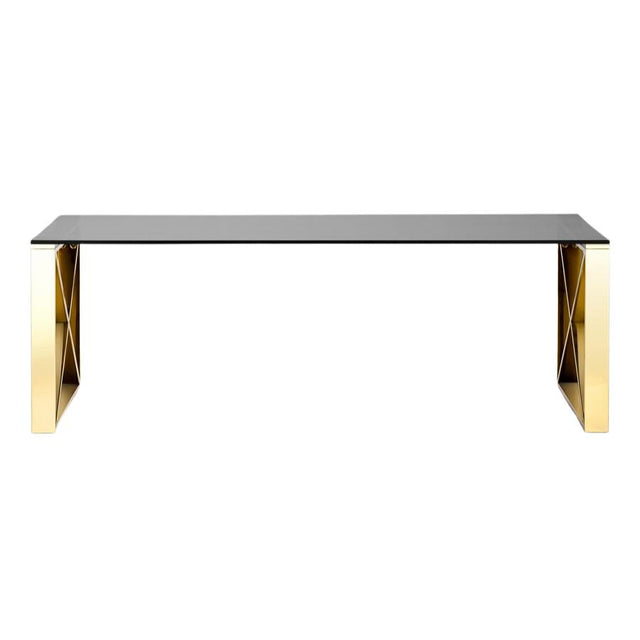 Luxury-Rectangular-Black-Glass-Coffee-Table-Gold-X-Style-Base-100cm