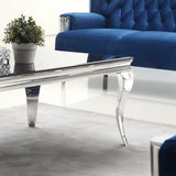 Luxury-Rectangular-Black-Glass-Coffee-Table-With-Curved-Stainless-Steel-Legs-110cm