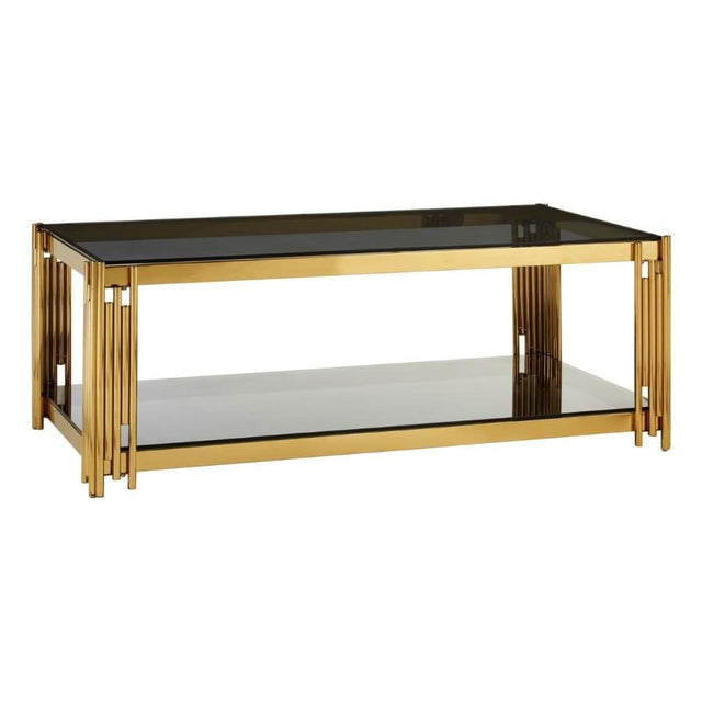 Luxury-Rectangular-Black-Glass-Coffee-Table-With-Unique-Gold-Metal-Base-100cm