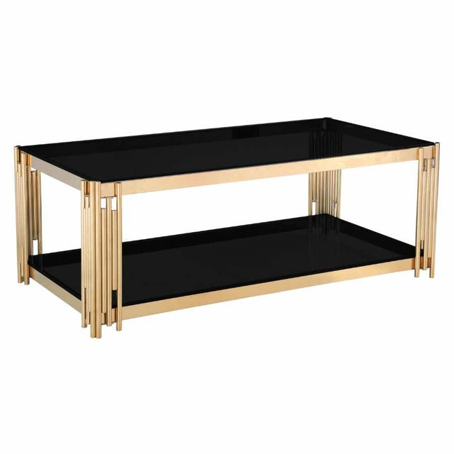 Luxury-Rectangular-Black-Glass-Coffee-Table-With-Unique-Gold-Metal-Base-100cm