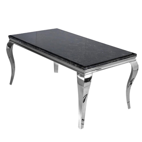 Luxury-Rectangular-Black-Marble-Coffee-Table-Metal-Curved-Legs-130cm