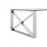 Luxury-Rectangular-Glass-Coffee-Table-With-Metal-X-Style-Base-100cm