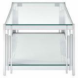 Luxury-Rectangular-Glass-Coffee-Table-With-Unique-Metal-Base-100cm