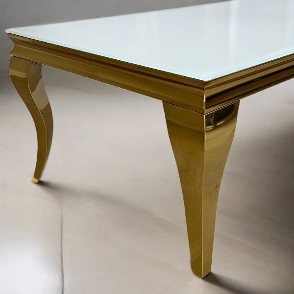 Luxury-Rectangular-White-Glass-Coffee-Table-with-Gold-frame-130cm