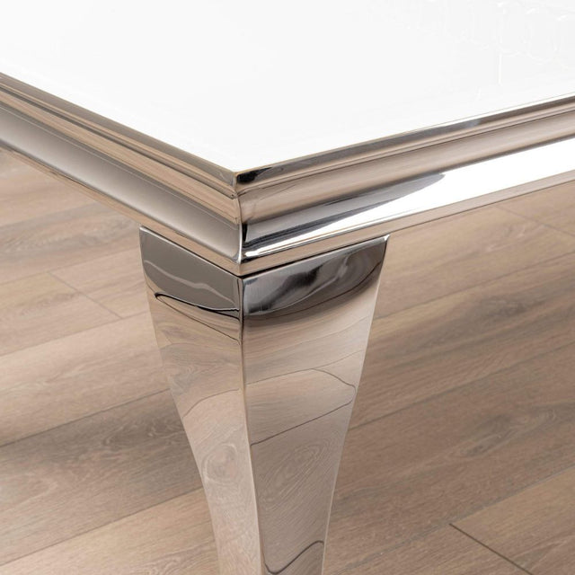 Modern-Rectangular-White-Glass-Coffee-Table-Curved-Legs-130cm