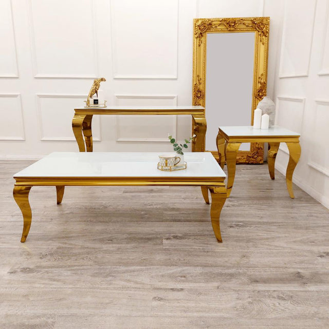 Luxury-Rectangular-White-Glass-Coffee-Table-Gold-Curved-Legs-130cm