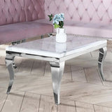 Luxury-Rectangular-White-Marble-Coffee-Table-Metal-Curved-Legs-130cm