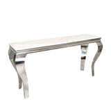 Luxury-Rectangular-White-Marble-Console-Table-Metal-Curved-Legs-120cm