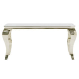 Luxury-Rectangular-White-Marble-Console-Table-Metal-Curved-Legs-120cm