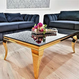 Luxury-Rectangular-black-Glass-Coffee-Table-with-Gold-frame-130cm