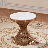 Luxury-Round-White-Marble-Top-Side-Table-With-Rose-Gold-Spiral-Style-Base-50cm