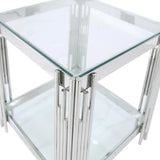 Luxury-Square-Glass-Side-Table-With-Unique-Metal-Base-50cm