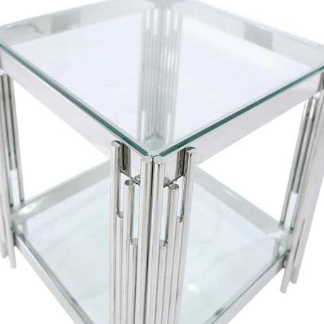 Luxury-Square-Glass-Side-Table-With-Unique-Metal-Base-50cm