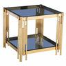 Luxury-Square-Grey-Glass-Side-Table-With-Unique-Gold-Base-50cm