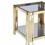 Luxury-Square-Grey-Glass-Side-Table-With-Unique-Gold-Base-50cm