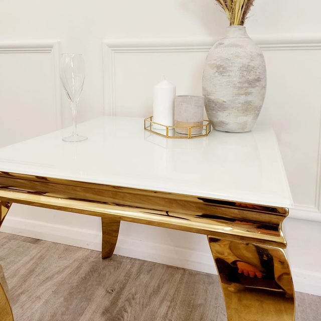 Luxury-Square-White-Glass-Lamp-Table-Gold-Curved-Legs-60cm