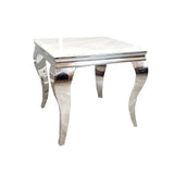 Luxury-Square-White-Marble-Lamp-Table-Metal-Curved-Legs-60cm