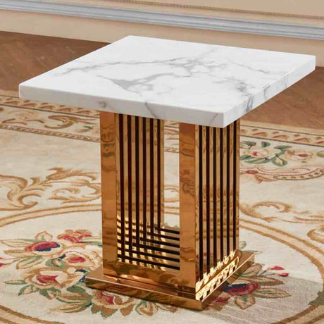 Luxury-Square-White-Marble-Top-Side-Table-With-Striated-Gold-Stainless-Steel-Base-50cm