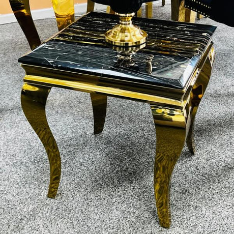 Luxury-Square-black-and-gold-Marble-Lamp-Table-Metal-Curved-Legs-60cm