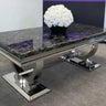 Luxury-black-marble-coffee-table-stainless-steel-base-130cm